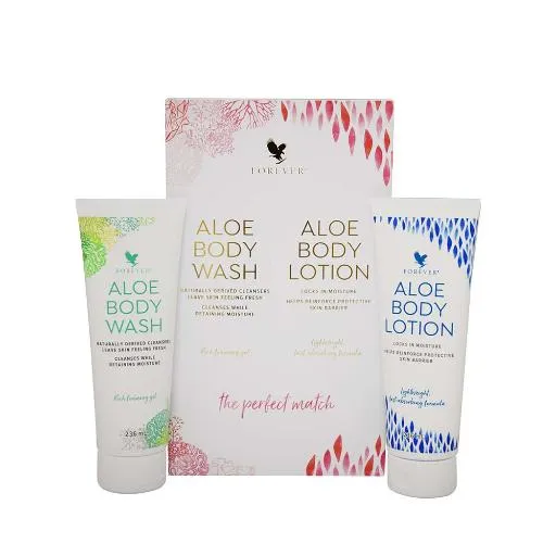 Geschenk-Set: Aloe Body Wash & Aloe Body Lotion 